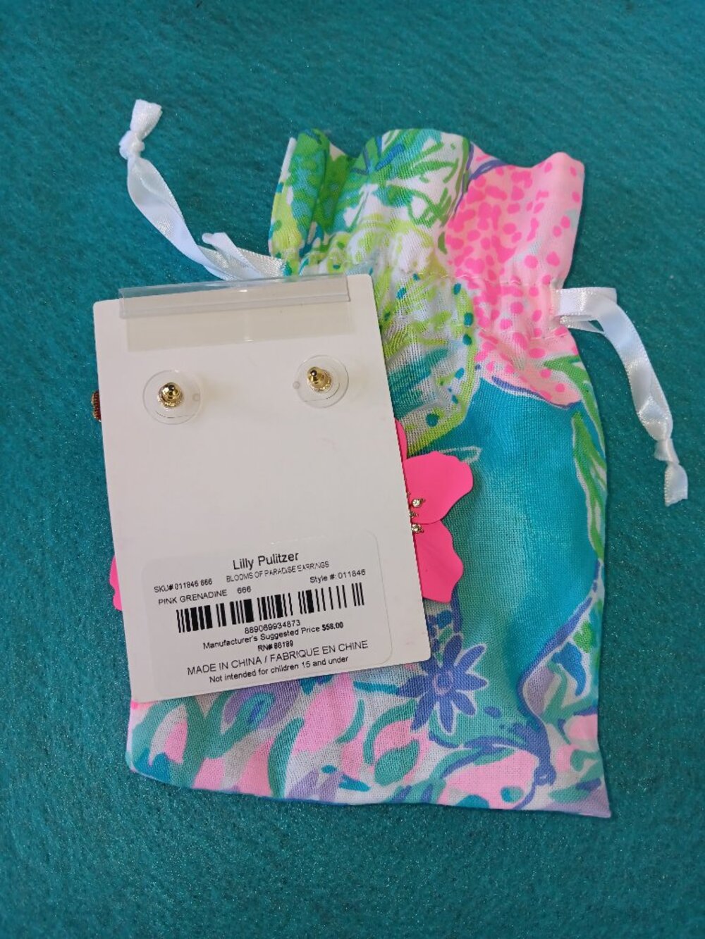 Lilly Pulitzer earrings - Picture 11 of 12